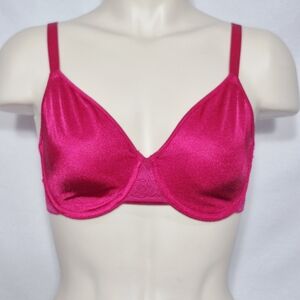 34D Gilligan & O'Malley Luxe Unlined ‎ Underwire Bra Red NWT